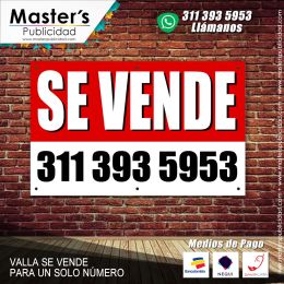 Aviso se vende para inmueb