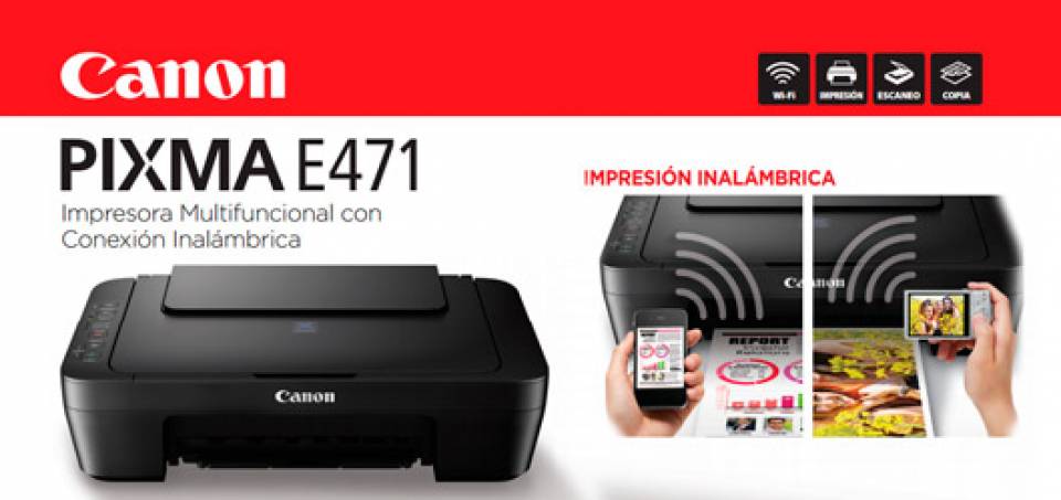 Impresora Canon PIXMA Multifuncional con WIFI - $ 119.000