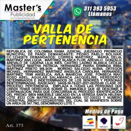 Valla de pertenencia resis